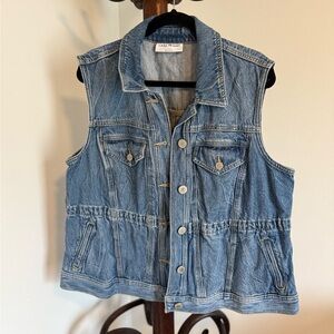 Lane Bryant Blue Denim Vest